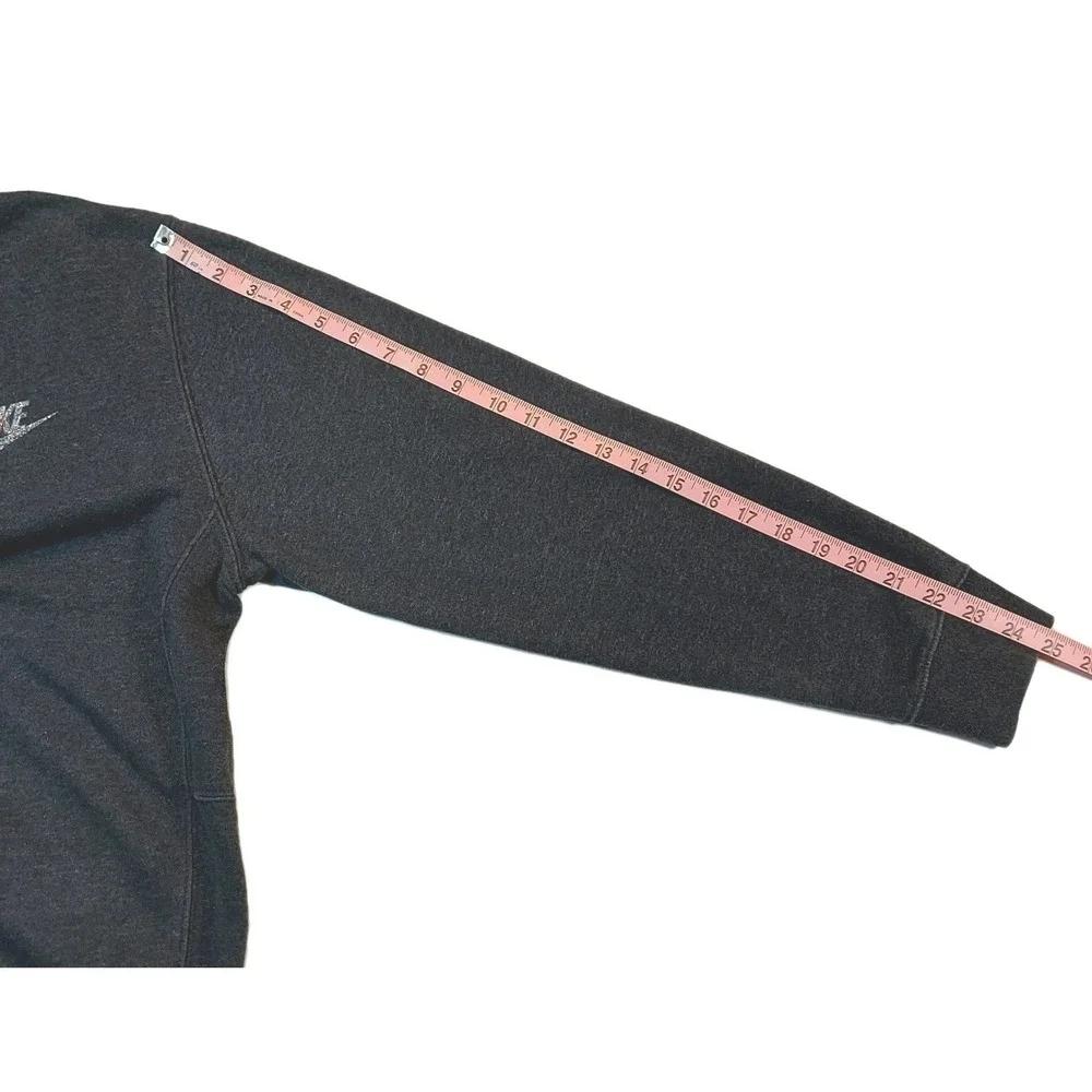 Nike Sportswear Revival Crewneck Men Small Dark Gray Speckled DR9159-010